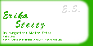 erika steitz business card